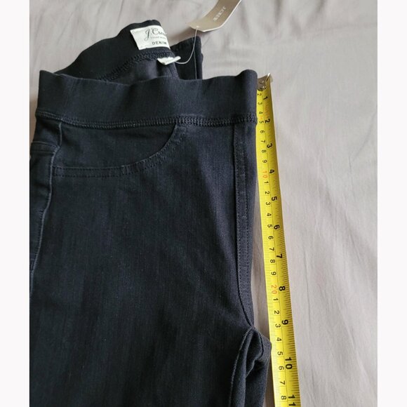 NWT J. Crew Black Toothpick Pull-on High Rise Skinny Jeans (25) - Picture 7 of 12